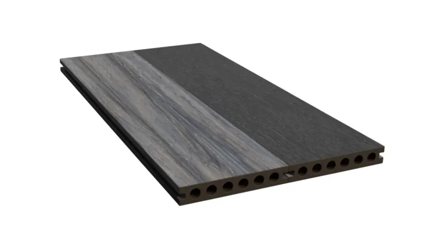 Kirkedal by TreeTops Heimdal terrassebord kompositt svart/grå 22x130x4000 mm Black/Grey