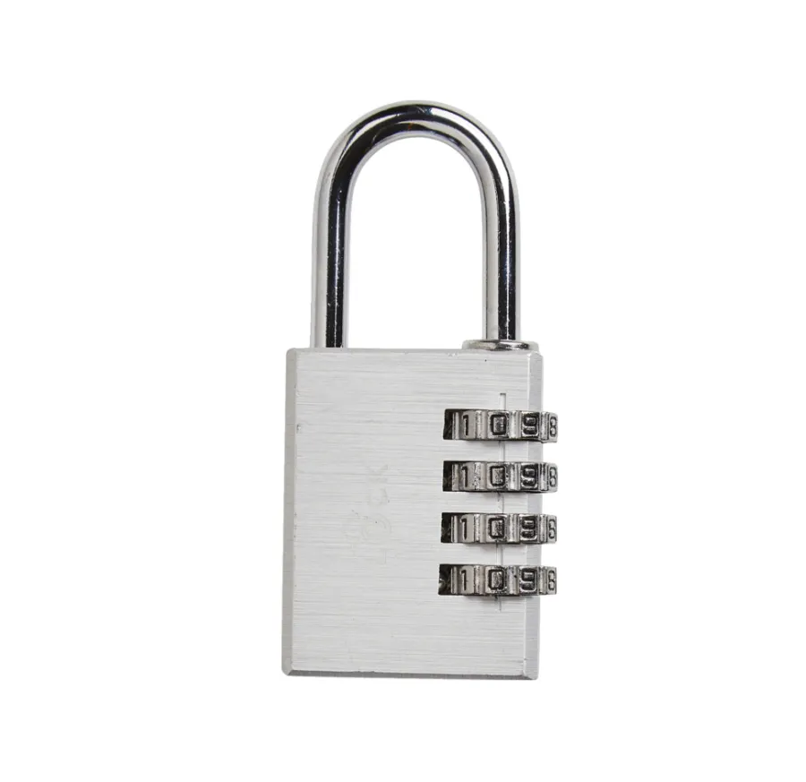 Online The Lock Hengelås m/kode 40 mm aluminium Sølv