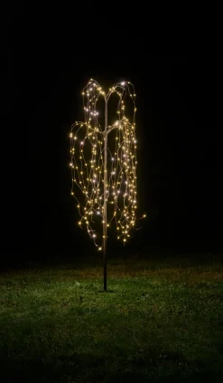 Best Stemning Hengepil med 300 LED-pærer H140 cm Brun