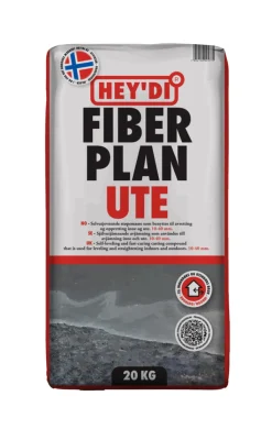 Outlet Hey'di Fiberplan Ute støpemasse 20 kg