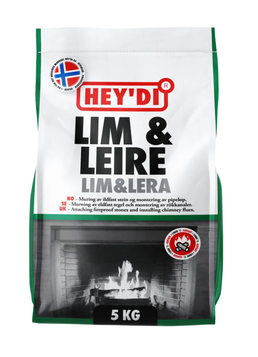 Clearance Hey'di Lim & Leire tørrmørtel 5 kg