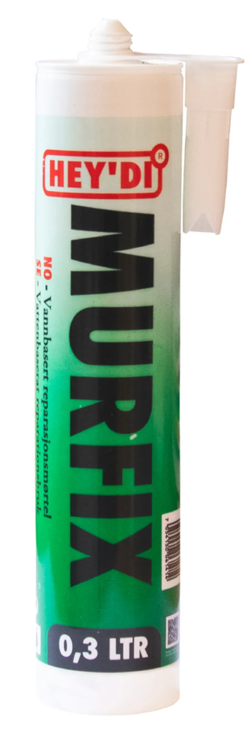 Clearance Hey'di Murfix reparasjonsmørtel 0,3 liter Grå