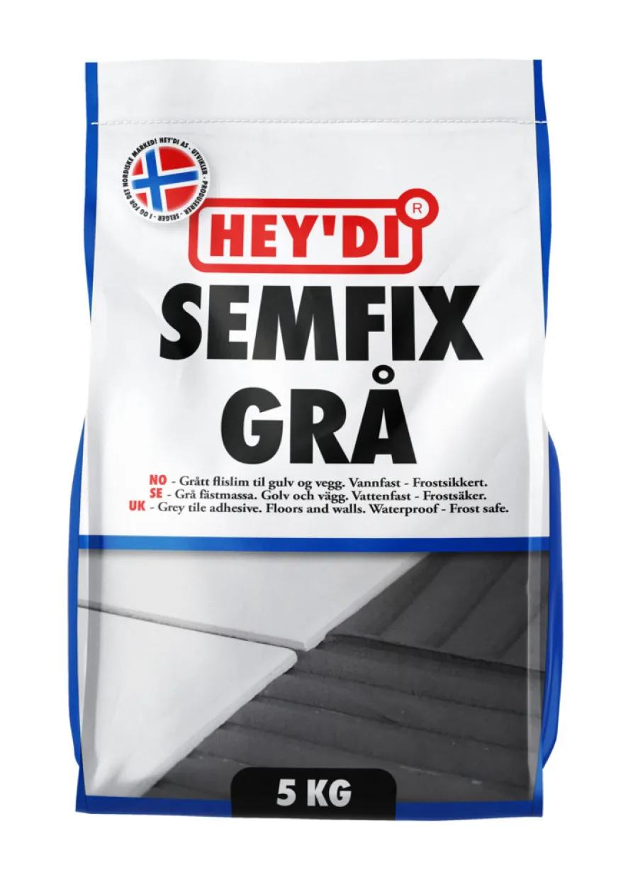 Hot Hey'di Semfix Flislim 5 kg Grå