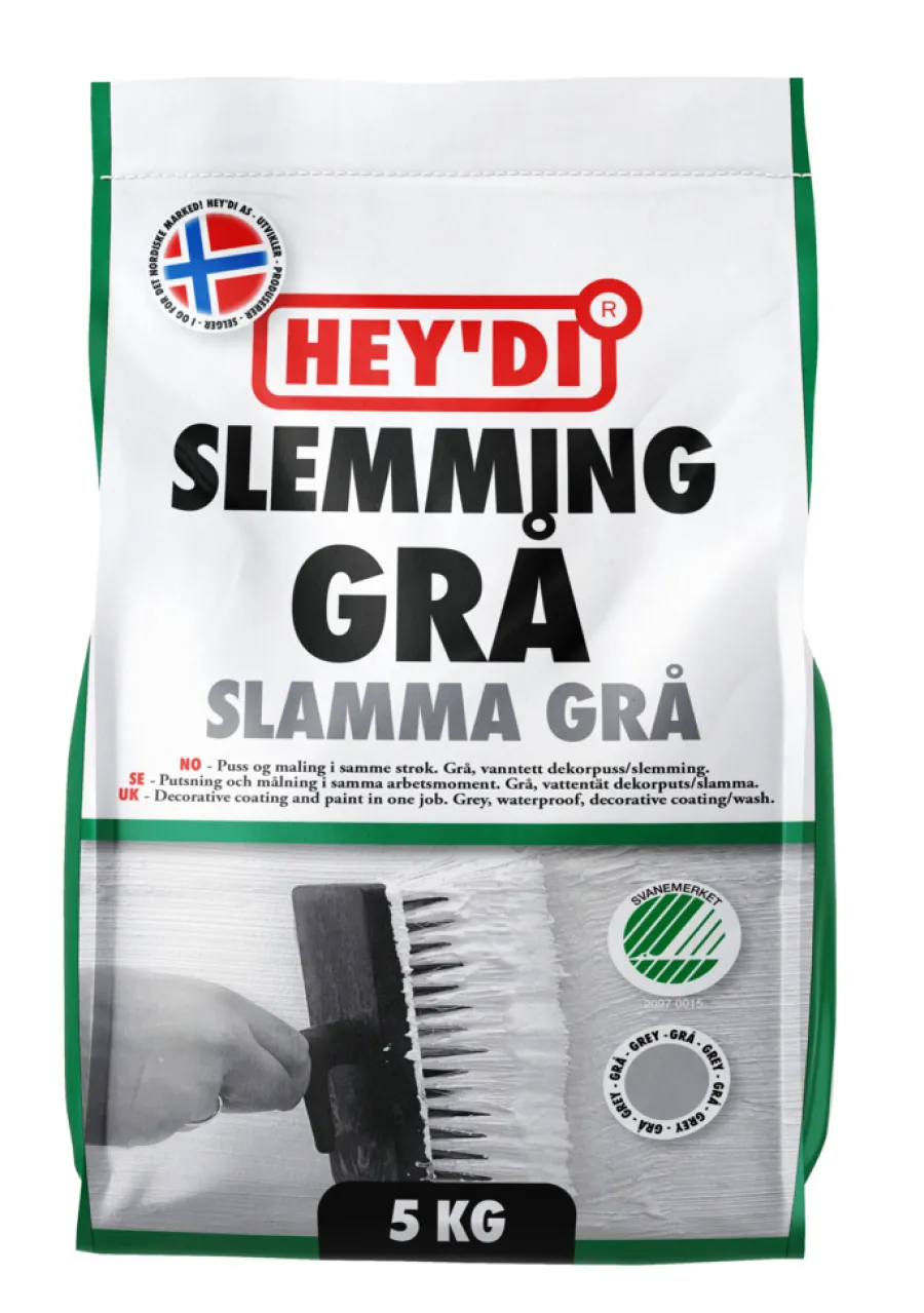 New Hey'di slemming dekorpuss 5 kg Grå