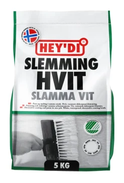 Outlet Hey'di slemming dekorpuss 5 kg Hvit