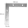 Best Home it Hjørnebeslag 100 x 100 x 15 mm - 2 stk.