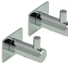 Clearance Adora Håndkleknagg m/tapp og plate krom 2 stk. -