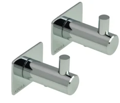 Clearance Adora Håndkleknagg m/tapp og plate krom 2 stk. -