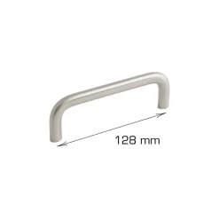 Clearance Home it Håndtak U-form stål 128 mm - 2 stk.