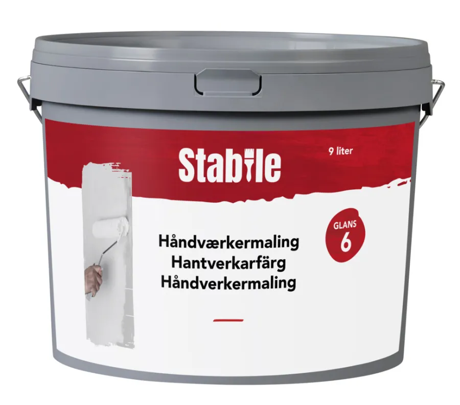 Best Stabile Håndverkermaling glans 6 10 liter - Hvit