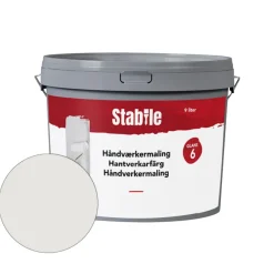 Outlet Stabile Håndverkermaling glans 6 motehvit 10 liter - Motehvit (NCS-kode s1002-y20r)