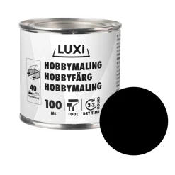 Luxi Hobbymaling 100 ml - Svart