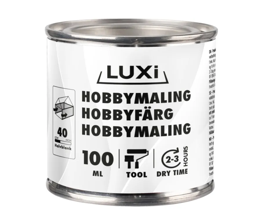 Luxi Hobbymaling 100 ml - Svart