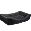 Online Petzone Hundeseng m/plysj svart/grå 50 x 70 cm