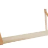 Outlet Royal Hylle i eik 20 x 80 cm med lærstropper