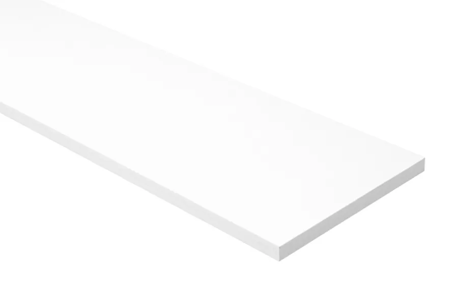 Hot Royal Hylle melamin hvit 22 mm x 30 x 120 cm
