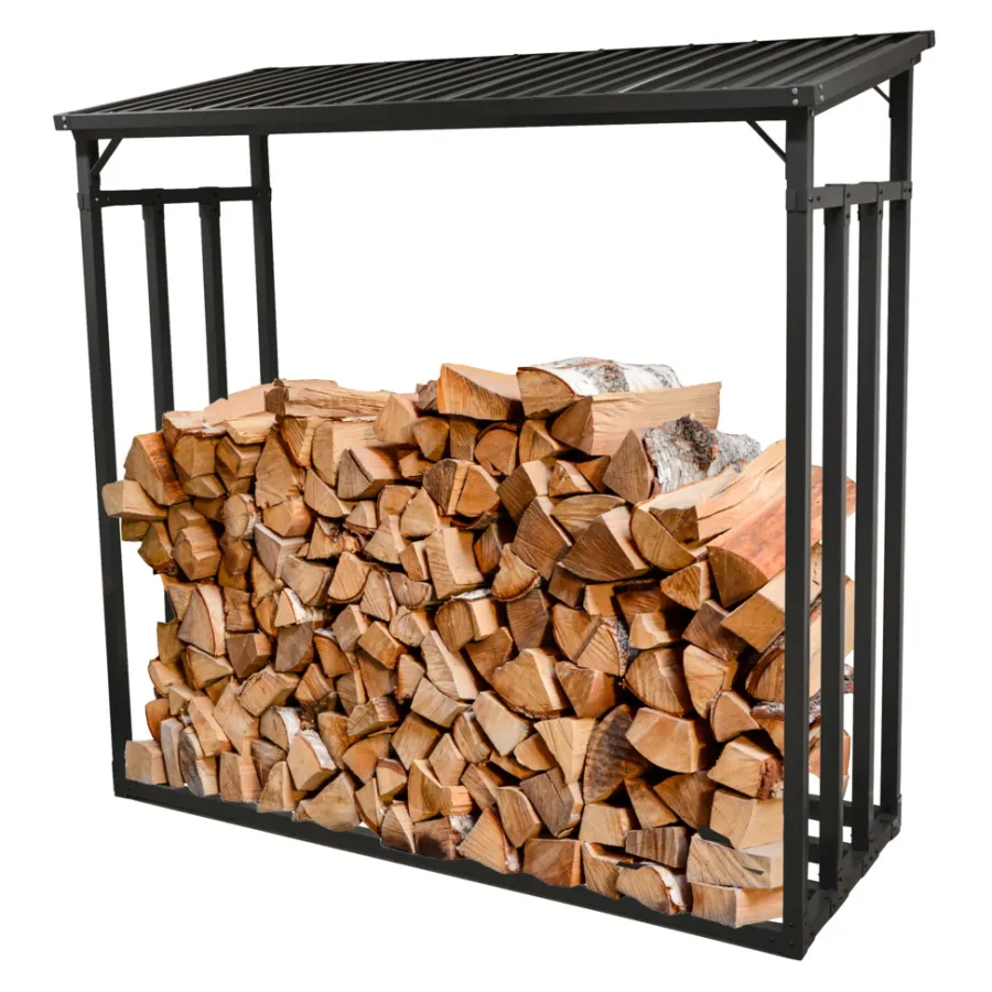 Clearance Ignite Nordic vedstabler m/blikktak 185 x 70 x 185 cm