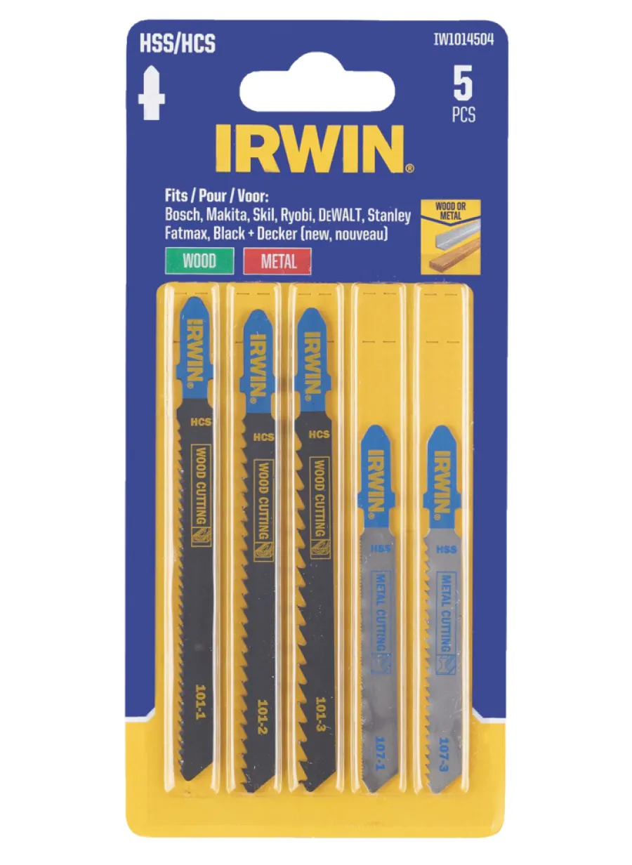Outlet Irwin stikksagblad 5 stk. assortert