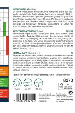 Best Weibulls Isbergsalat 'Great Lakes'