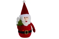 New Stemning Julefigur med farget LED-lys H35 cm