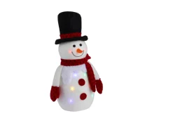 New Stemning Julefigur med farget LED-lys H35 cm