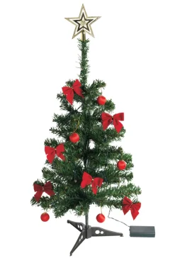 Hot Stemning Juletre plast H60 cm m/10 LED og pynt