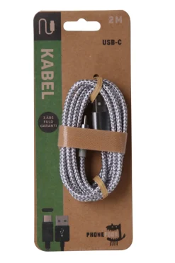 Sale PhoneFood Kabel med USB-C-plugg - 2 meter