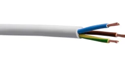 Online Elworks Kabel rund 3G1,5 mm² 5 m med jord Hvit