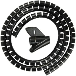 Outlet PRIZE Kabelskjuler Ø 20 mm x 1,5 meter - Svart