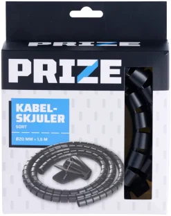 Outlet PRIZE Kabelskjuler Ø 20 mm x 1,5 meter - Svart