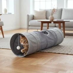 Petzone Kattetunnel grå Ø25 × 90 cm