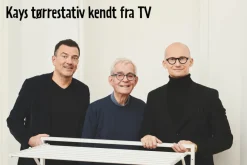 New Kay vegghengt tørkestativ 100 x 61 x 68 cm - hvit