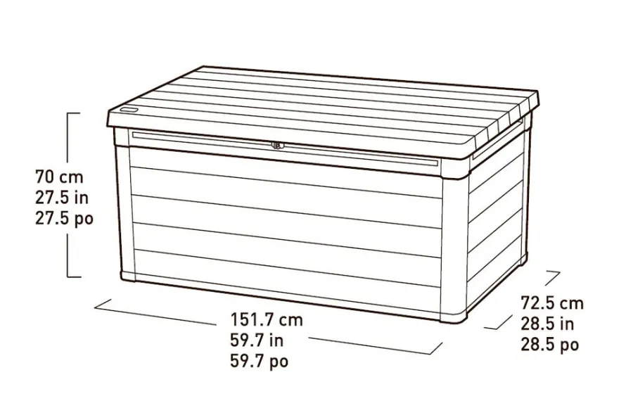 New Keter putekasse Denali - 570 liter