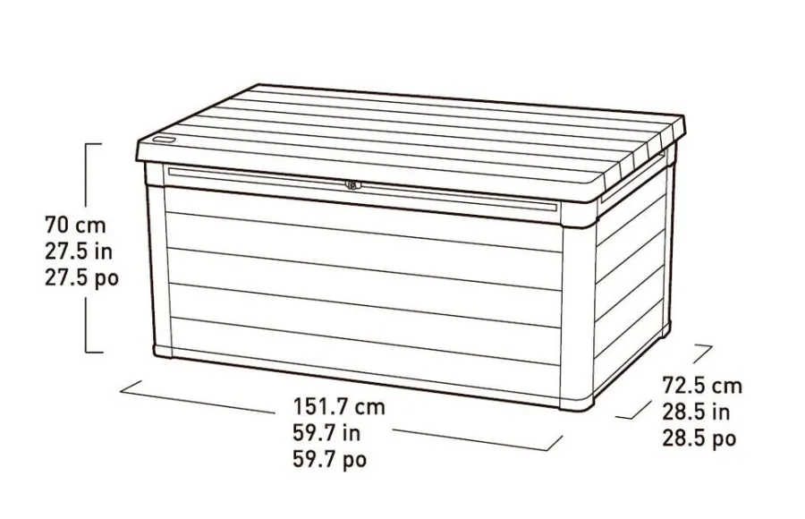 New Keter putekasse Denali - 570 liter