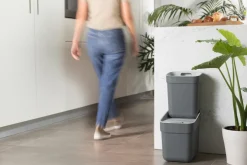 New Curver Kildesorteringsbøtte Ready to Collect 10 liter Grå