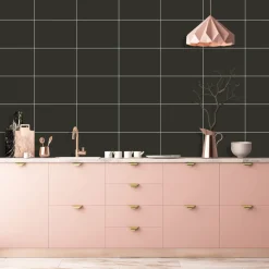 Kitchenline Kjøkkenplate 610 x 610 mm Black Vulcane