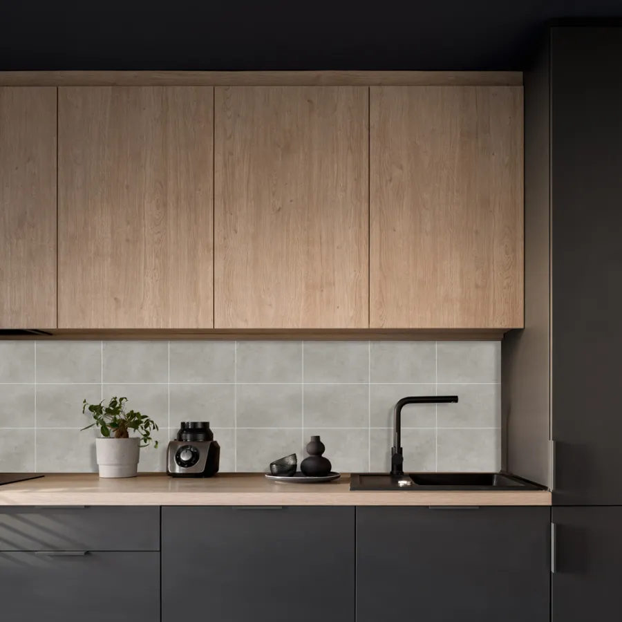 New Kitchenline Kjøkkenplate 610 x 610 mm Concrete Kerra