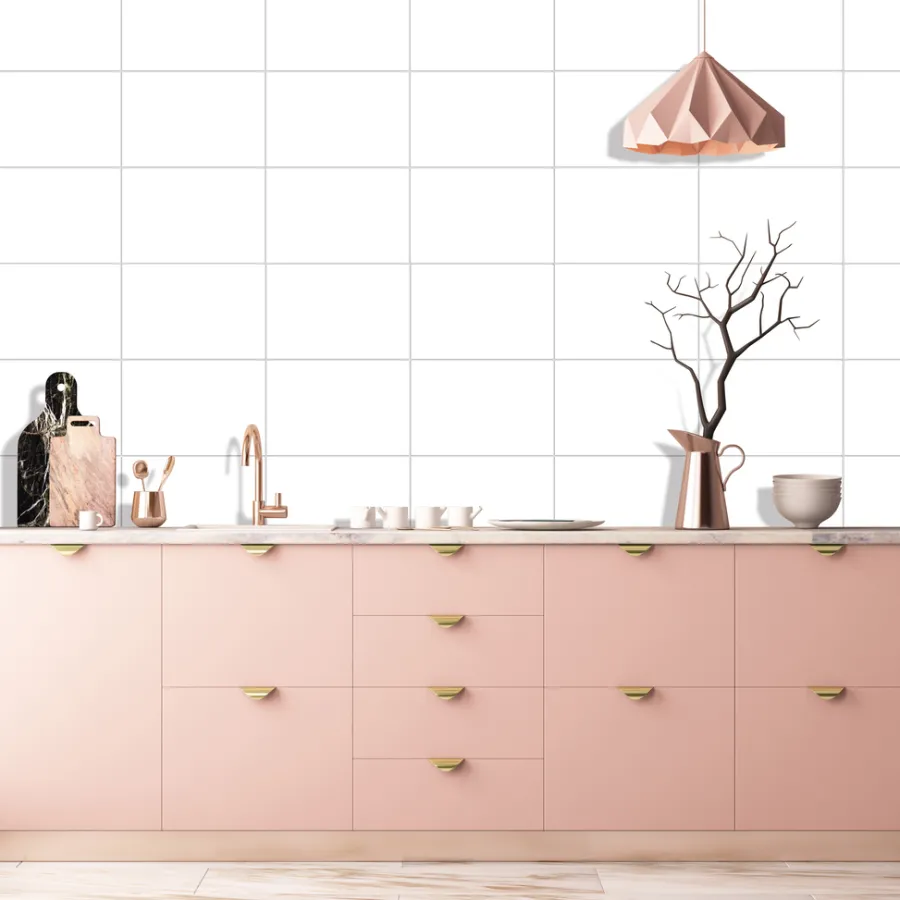 Best Kitchenline Kjøkkenplate 610 x 610 mm White Kerra
