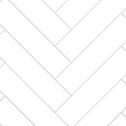 Best Kitchenline Kjøkkenplate 610 x 610 mm White Herringbone