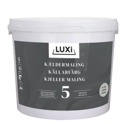 Best Luxi Kjellermaling glans 5 5 liter - Lys betonggrå