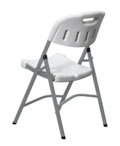 New Klappstol i plast grå/hvitt