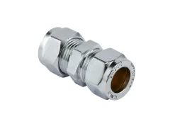 Klemringskobling rett 12 mm Krom