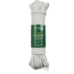 Best G. Funder Klessnor i plast Ø3 mm x 52 meter Hvit