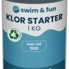 Clearance Swim & Fun Klor Starter hurtigklor 20 gr tabl. 1 kg -