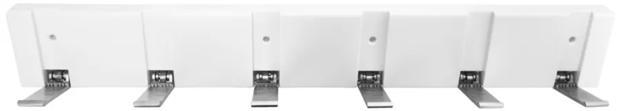 Home it Knaggrekke flex hvit med 6 knagger 48,4 cm