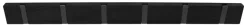 Home it Knaggrekke flex svart eik 6 knagger 60 cm