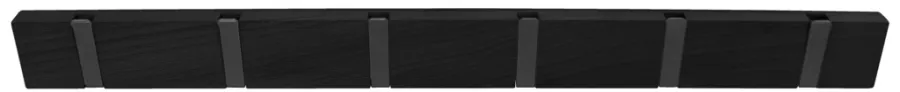 Home it Knaggrekke flex svart eik 6 knagger 60 cm