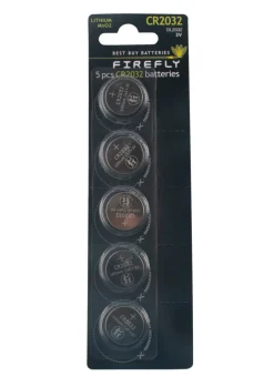 Clearance Firefly Knappcellebatteri 5-pk. CR2032 -