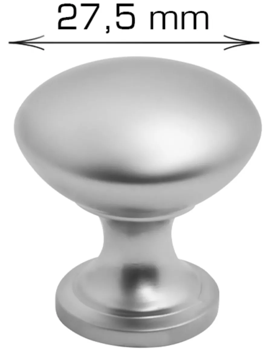 Outlet Home it Knott matt krom 27,5 mm