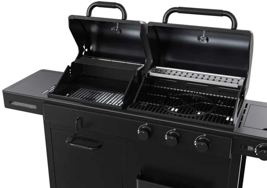 Outlet Grillexpert Kombigrill til gass og kull - ® Svart